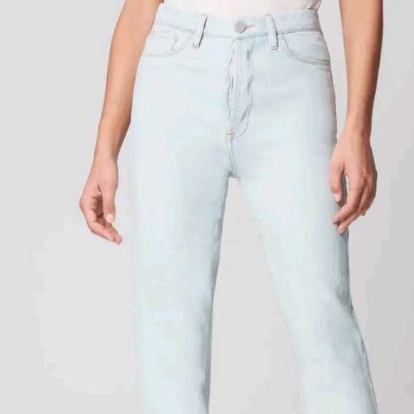 Blank NYC The Cooper Slim Straight Leg Jeans With Slit Lef Super Power Wash 27 - Picture 3 of 12